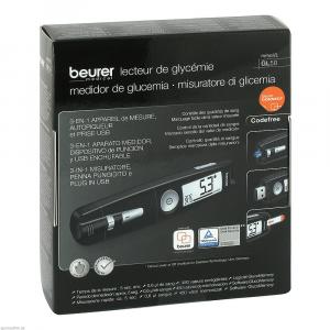BEURER GL50 Blutzuckermessgerät mmol/l schwarz