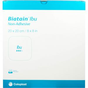 BIATAIN Ibu Schaumverband 20x20 cm nicht haftend