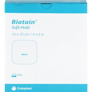 BIATAIN Schaumverband 10x10 cm sanft haftend