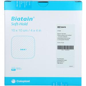 BIATAIN Schaumverband 10x10 cm sanft haftend