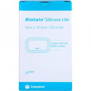 BIATAIN Silicone Lite Schaumverband 5x12,5 cm