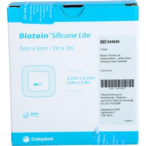 BIATAIN Silicone Lite Schaumverband 5x5 cm