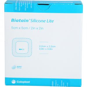 BIATAIN Silicone Lite Schaumverband 5x5 cm