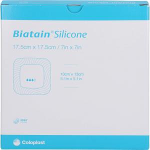 BIATAIN Silicone Schaumverband 17,5x17,5 cm