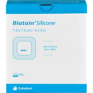BIATAIN Silicone Schaumverband 7,5x7,5 cm