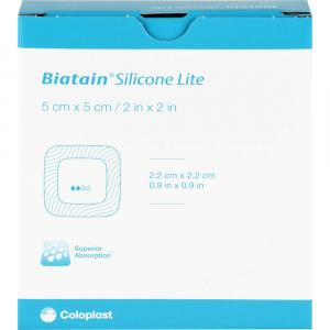 BIATAIN Silikon Lite Schaumverband 5x5 cm