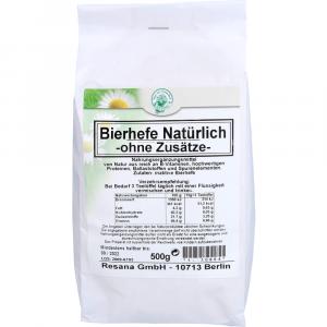 BIERHEFE NATÜRLICH ohne Zusätze Pulver