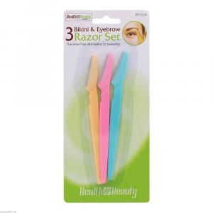 BIKINI/AUGENBRAUEN Rasier-Set 3er Packung