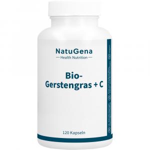 BIO GERSTENGRAS+Vitamin C gepuffert vegan Kapseln