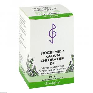 BIOCHEMIE 4 Kalium chloratum D 6 Tabletten