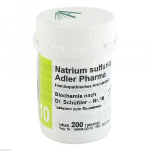 BIOCHEMIE Adler 10 Natrium sulfuricum D 6 Tabl.