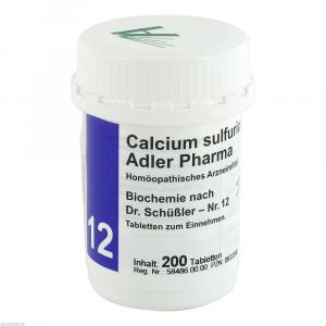 BIOCHEMIE Adler 12 Calcium sulfuricum D 6 Tabl.