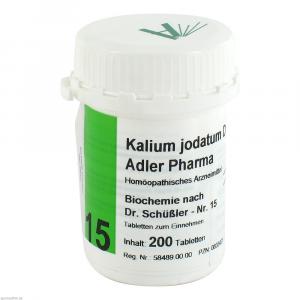 BIOCHEMIE Adler 15 Kalium jodatum D 12 Tabletten