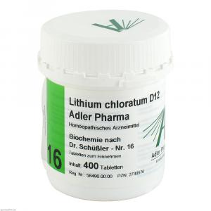 BIOCHEMIE Adler 16 Lithium chloratum D 12 Tabl.