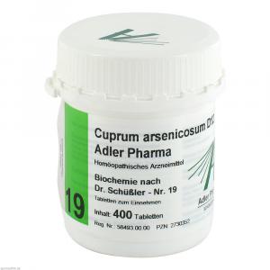 BIOCHEMIE Adler 19 Cuprum arsenicosum D 12 Tabl.
