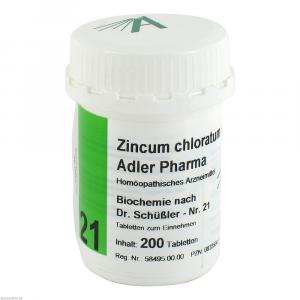 BIOCHEMIE Adler 21 Zincum chloratum D 12 Tabletten
