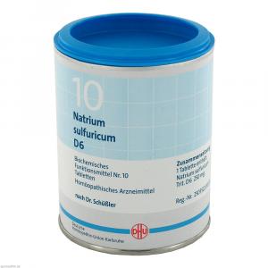 BIOCHEMIE DHU 10 Natrium sulfuricum D 6 Tabletten