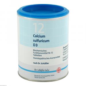 BIOCHEMIE DHU 12 Calcium sulfuricum D 3 Tabletten