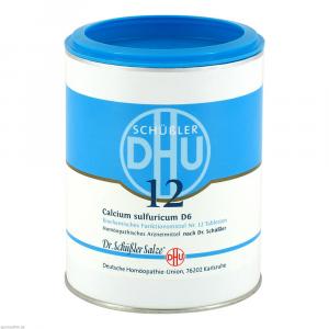 BIOCHEMIE DHU 12 Calcium sulfuricum D 6 Tabletten