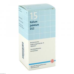 BIOCHEMIE DHU 15 Kalium jodatum D 12 Tabletten