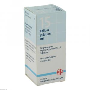 BIOCHEMIE DHU 15 Kalium jodatum D 6 Tabletten
