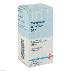 BIOCHEMIE DHU 17 Manganum sulfuricum D 12 Tabl.