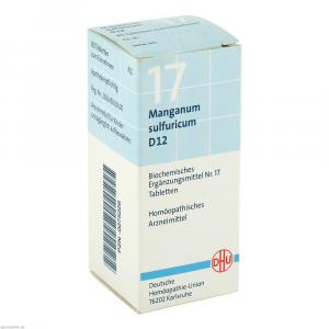 BIOCHEMIE DHU 17 Manganum sulfuricum D 12 Tabl.