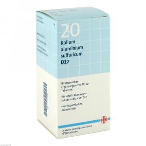 BIOCHEMIE DHU 20 Kalium alum.sulfur.D 12 Tabletten