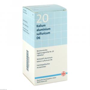 BIOCHEMIE DHU 20 Kalium alum.sulfur.D 6 Tabletten