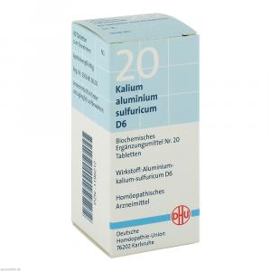 BIOCHEMIE DHU 20 Kalium alum.sulfur.D 6 Tabletten