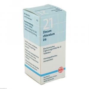 BIOCHEMIE DHU 21 Zincum chloratum D 6 Tabletten