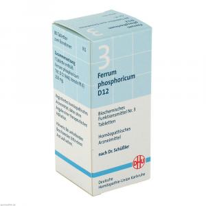 BIOCHEMIE DHU 3 Ferrum phosphoricum D 12 Tabletten
