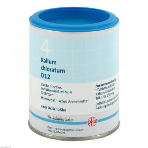 BIOCHEMIE DHU 4 Kalium chloratum D 12 Tabletten