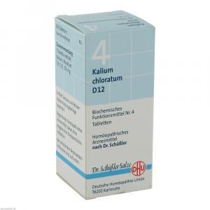 BIOCHEMIE DHU 4 Kalium chloratum D 12 Tabletten