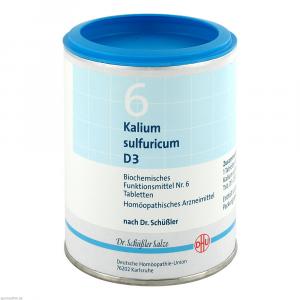 BIOCHEMIE DHU 6 Kalium sulfuricum D 3 Tabletten