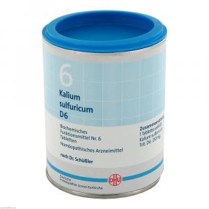 BIOCHEMIE DHU 6 Kalium sulfuricum D 6 Tabletten