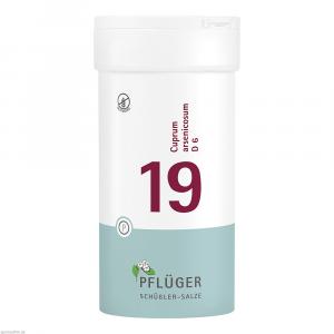 BIOCHEMIE Pflüger 19 Cuprum arsenicosum D 6 Tabl.