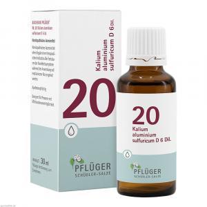 BIOCHEMIE Pflüger 20 Kalium alumin.sulfur.D 6 Tro.