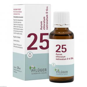 BIOCHEMIE Pflüger 25 Aurum chlorat.natron.D 6 Tro.