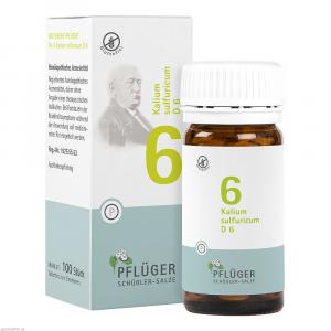 BIOCHEMIE Pflüger 6 Kalium sulfuricum D 6 Tabl.
