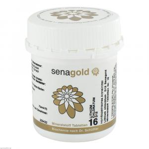 BIOCHEMIE Senagold 16 Lithium chloratum D 12 Tabl.