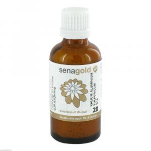 BIOCHEMIE Senagold 20 Kalium alumin.sulf.D 12 Gl.