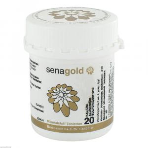 BIOCHEMIE Senagold 20 Kalium alumin.sulf.D 12 Tab.