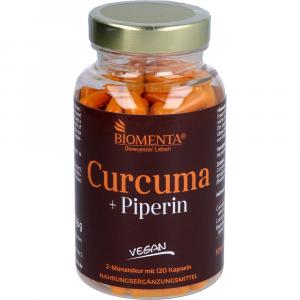 BIOMENTA Curcuma+Piperin 2-Monatskur vegan Kapseln