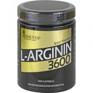 BIOMENTA L-Arginin 3600 1100 mg L-Arginin HCl/Kps.
