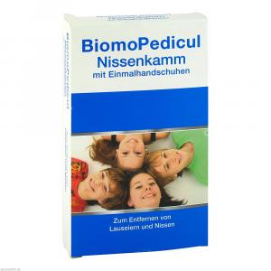 BIOMOPEDICUL Nissenkamm mit Einmalhandschuhen