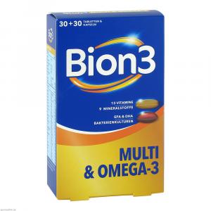 BION3 Multi+Omega-3 Kombipackung 30 Tabl.+30 Kaps.