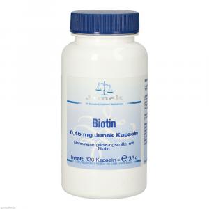 BIOTIN 0,45 mg Junek Kapseln