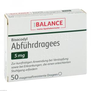 BISACODYL Abführdragees 5 mg BALANCE