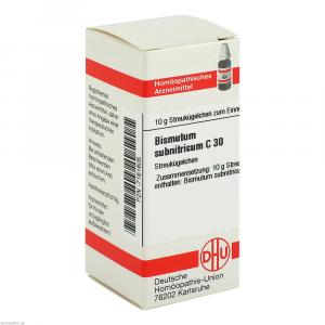 BISMUTUM SUBNITRICUM C 30 Globuli